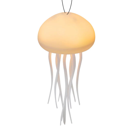 Jellyfish Lamp Sound Activated Atmosphere Light with Dancing Legs Changing Colors Rechargeable 12 LED Bulbs Decorations for Home